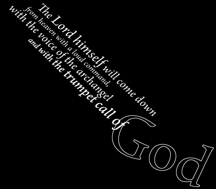 from 1 Thessalonians 4:16-18
