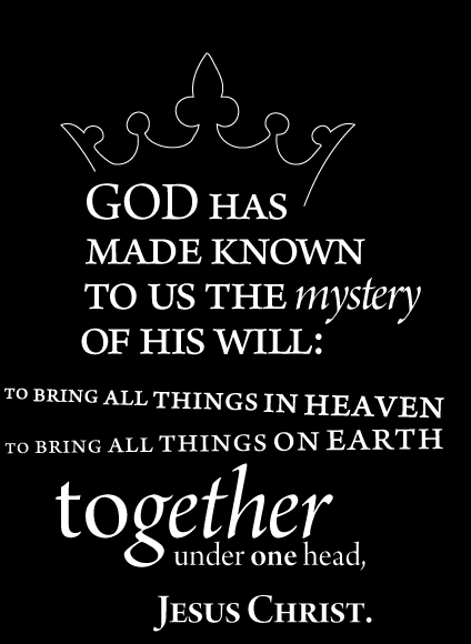 from Ephesians 1:9-10 